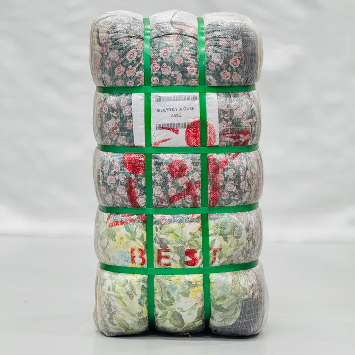 Grade A Ladies Silk-Poly Blouse, 45 KG